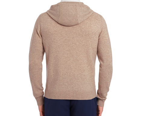 The Logan Hoodie Sweater: Heathered Dune