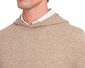 The Logan Hoodie Sweater: Heathered Dune