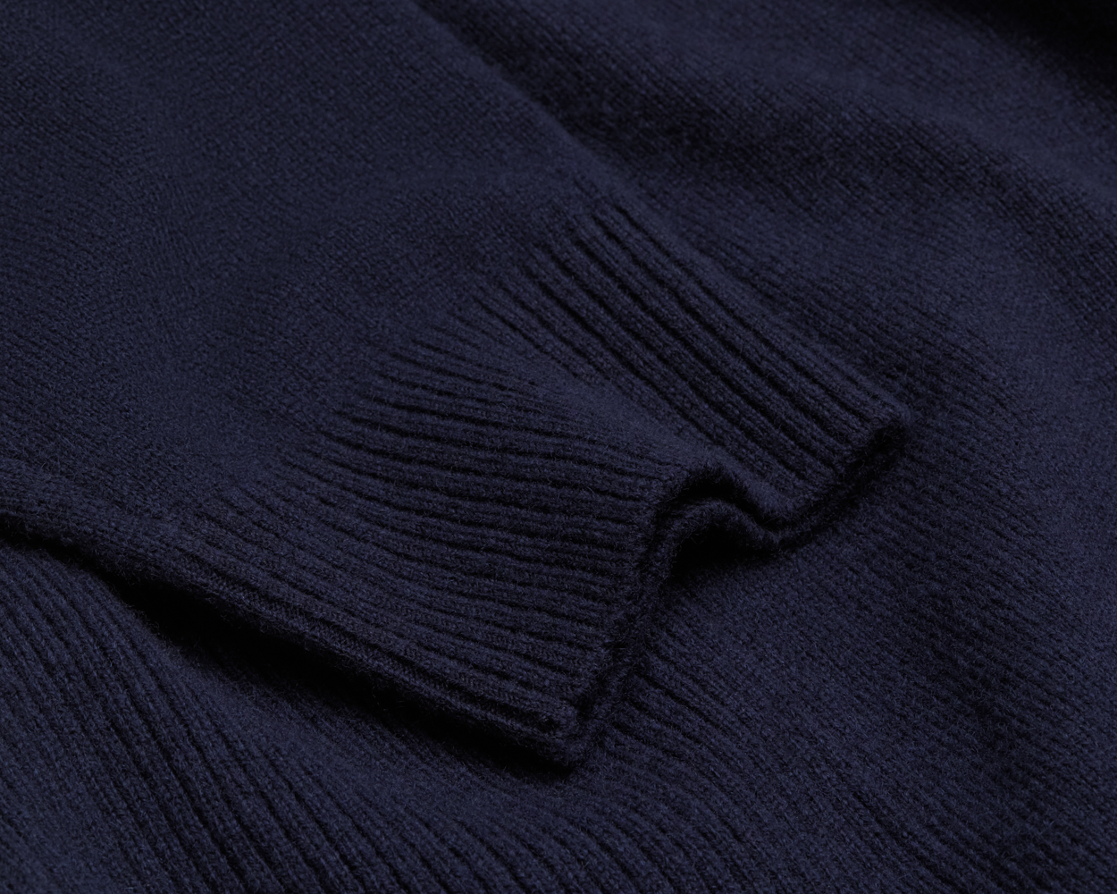 The Logan Hoodie Sweater: Heathered Navy