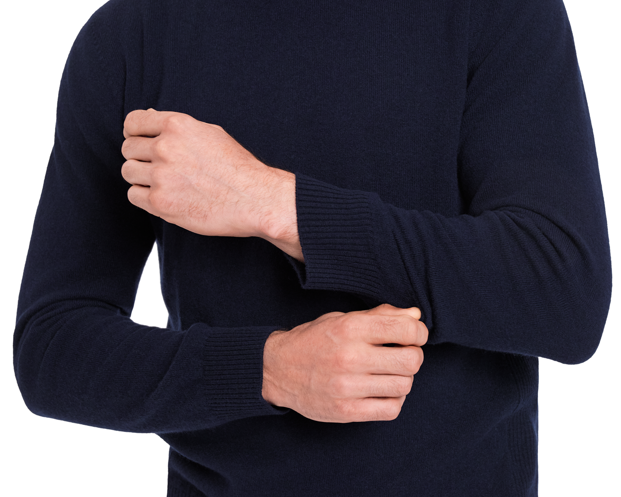 The Logan Hoodie Sweater: Heathered Navy