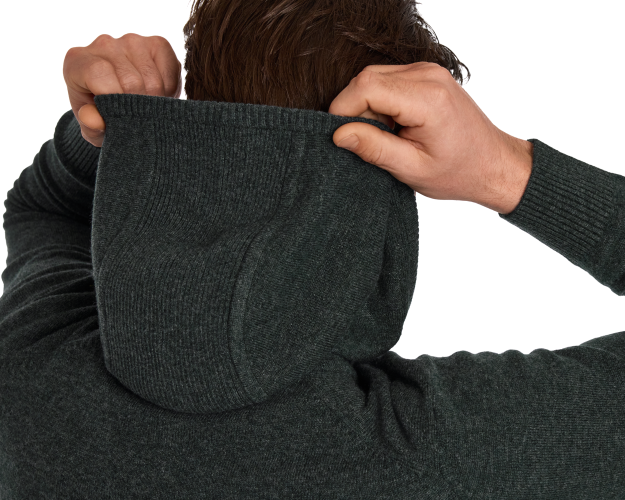 The Logan Hoodie Sweater: Heathered Ivy