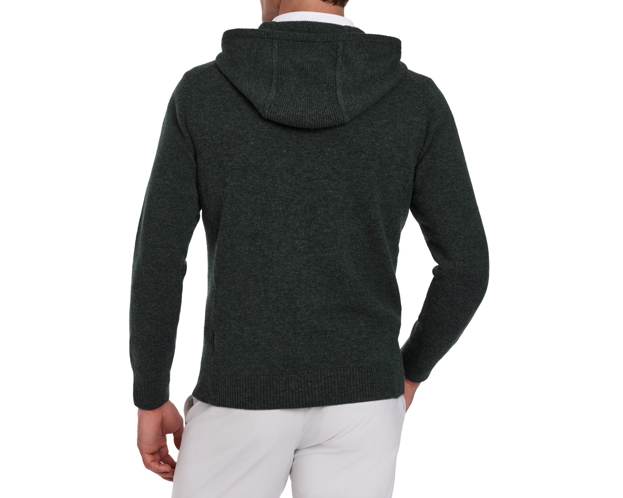 The Logan Hoodie Sweater: Heathered Ivy