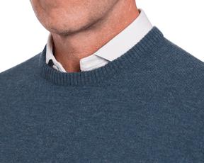 Men's Blue Knit Sweater | Holderness & Bourne Men's Blue Knit Sweater | Holderness & Bourne