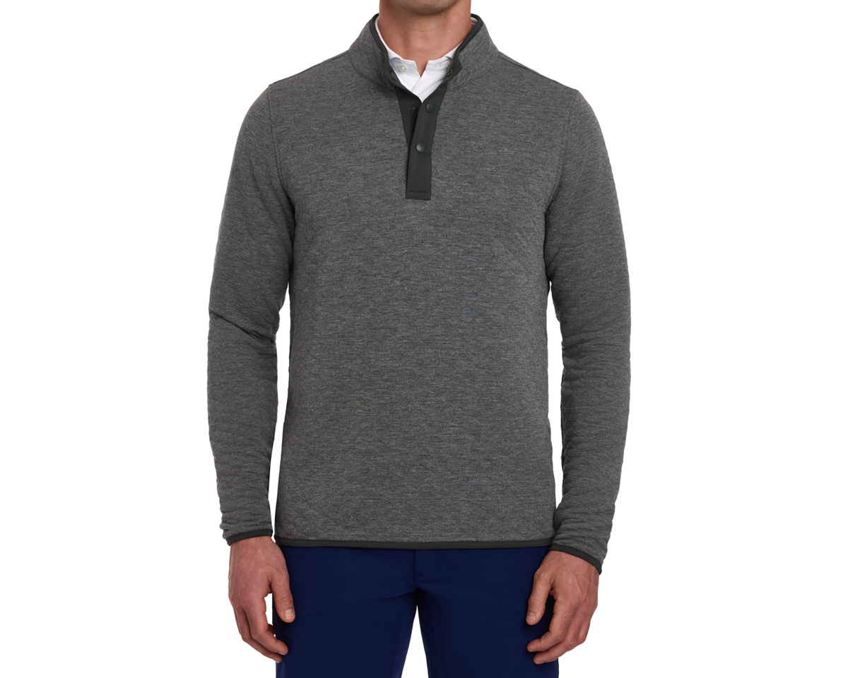 The Sullivan Quarter-Snap: Heathered Charcoal