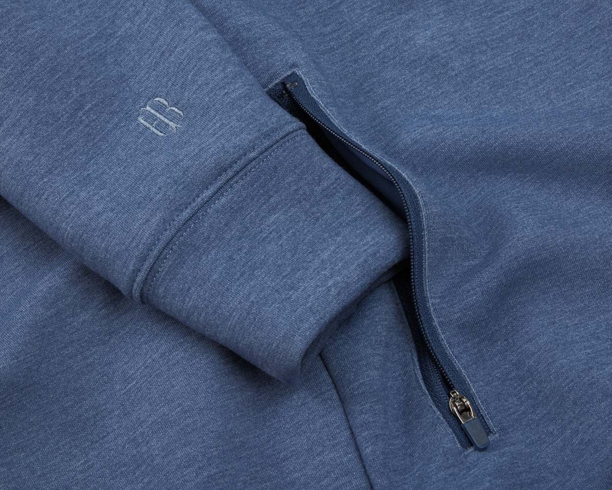 The Tilley Quarter-Zip Hoodie: Heathered Andover