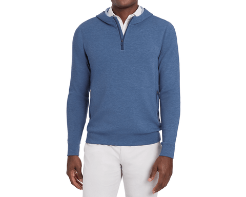 The Tilley Quarter-Zip Hoodie: Heathered Andover