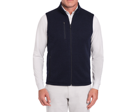 The Ashby Vest: Heathered Dark Navy