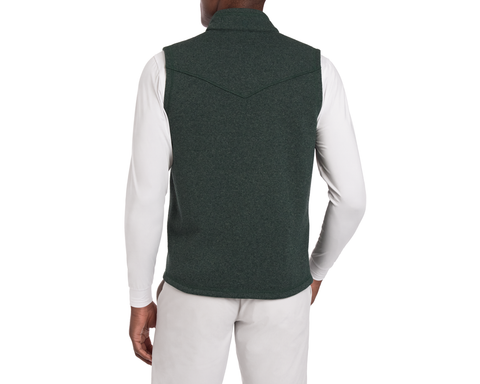 The Ashby Vest: Heathered Ivy