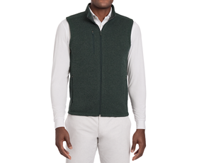 The Ashby Vest: Heathered Ivy