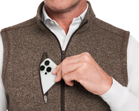 The Ashby Vest: Heathered Chestnut