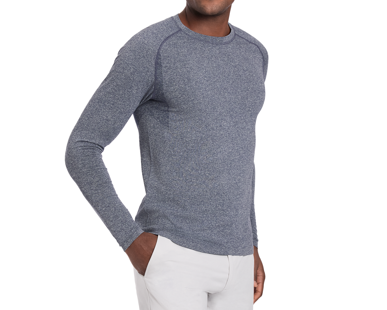 The Carr T-Shirt: Heathered Navy