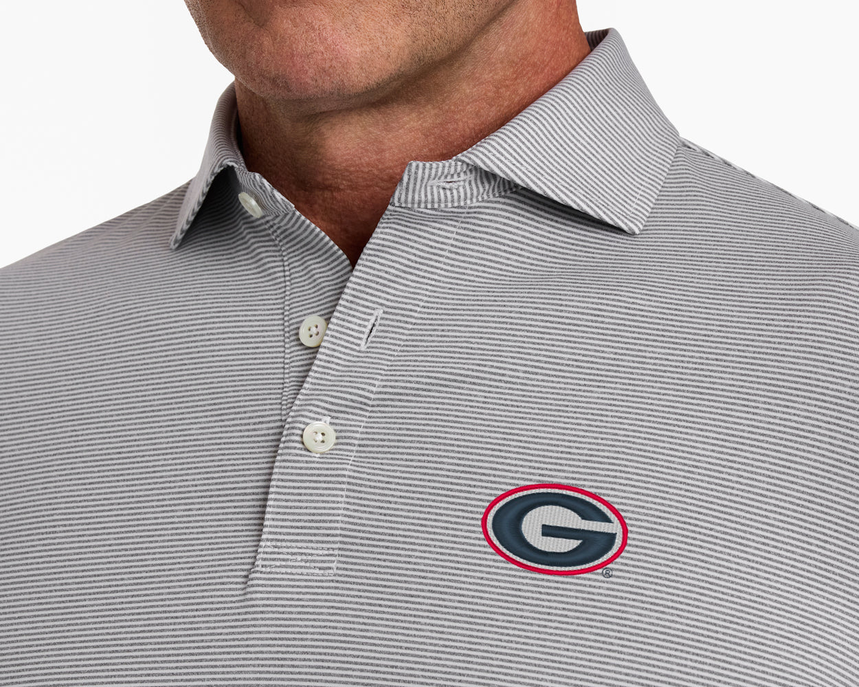 University of Georgia Perkins Shirt: Gray & White