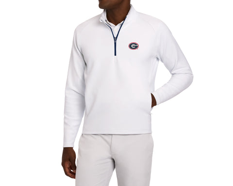 University of Georgia Rodgers Quarter-Zip: White
