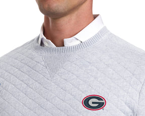 University of Georgia Ward Crewneck: Heathered Gray