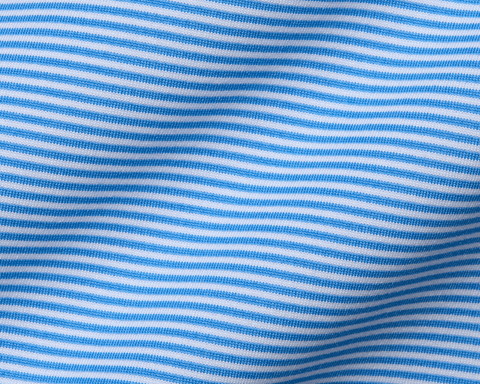 The Perkins Shirt: Horizon Blue & White