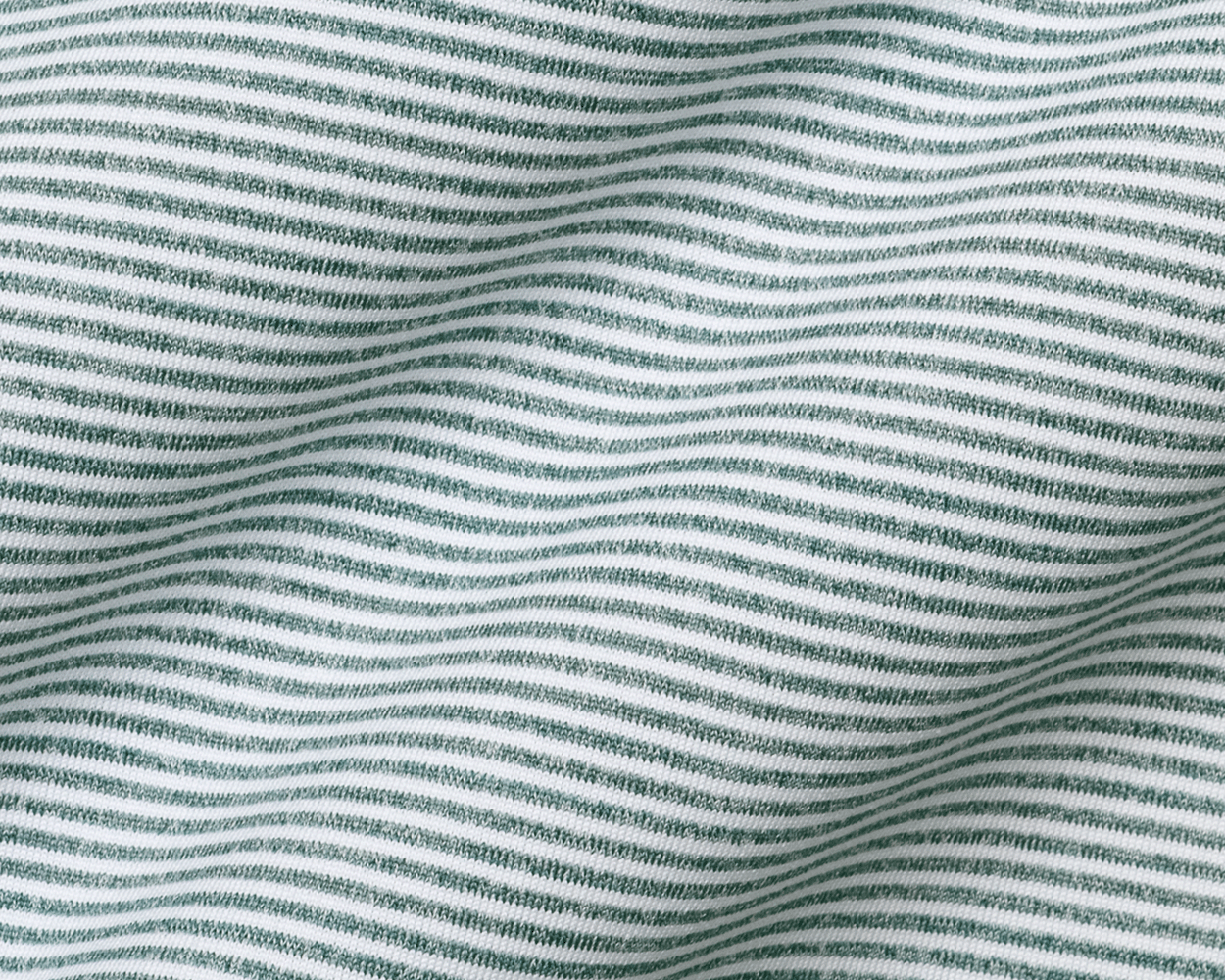 The Burke Shirt: Heathered California Spruce & White