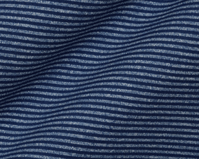 The Perkins Shirt: Navy & Heathered Pacific Blue