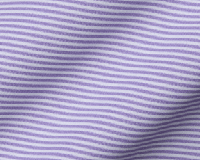 The Perkins Shirt: Tudor & White features fine lavender and white stripes on a soft, stretchy, moisture-wicking fabric with UPF 50+ protection.