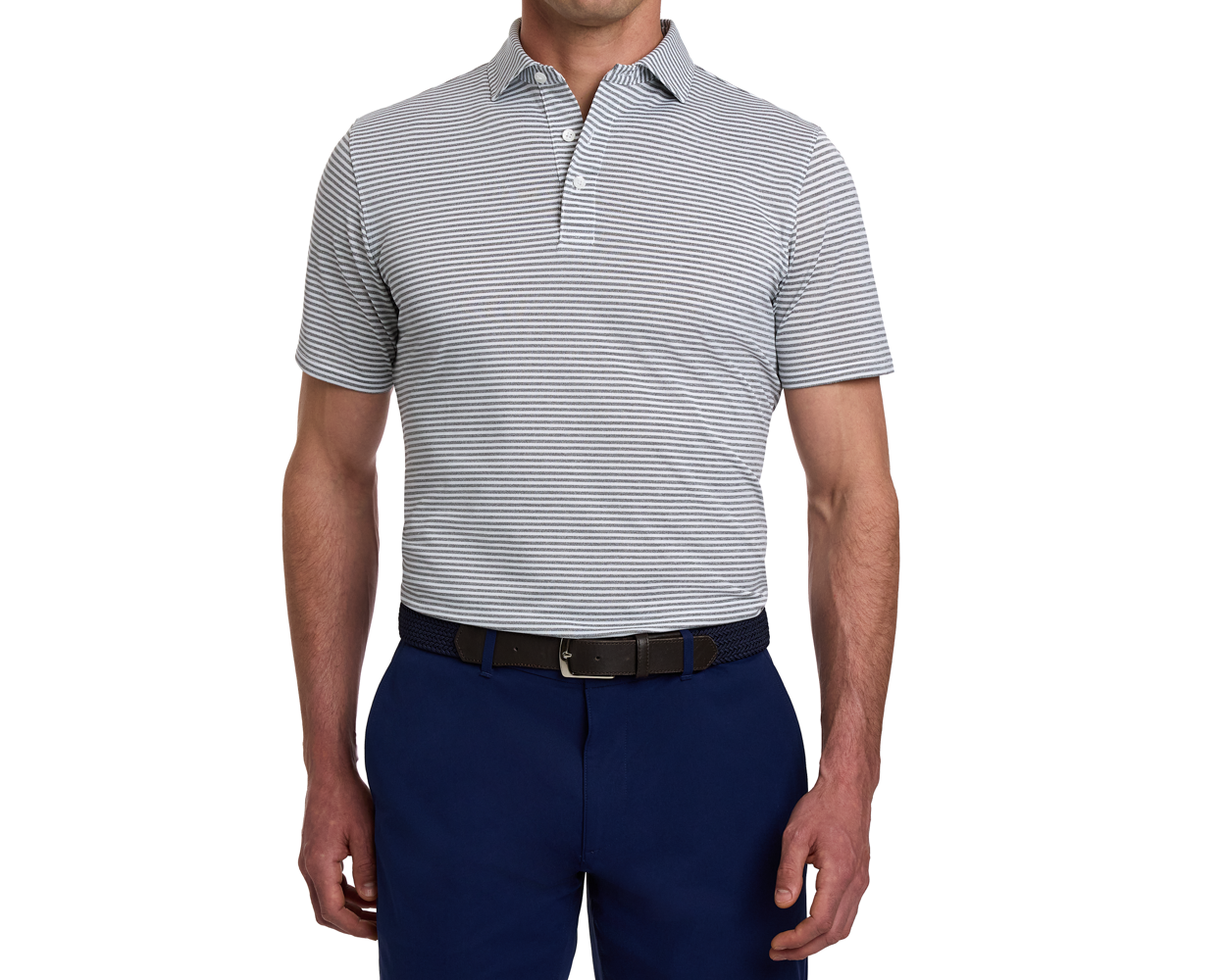 The Maxwell Shirt: Gray & White