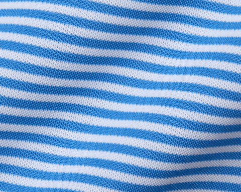 The Maxwell Shirt: Horizon Blue & White