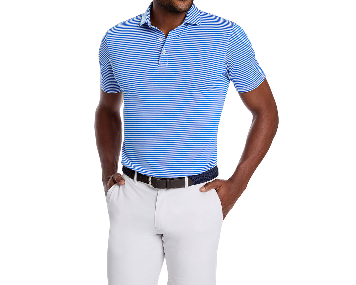 The Maxwell Shirt: Marlin Blue & White