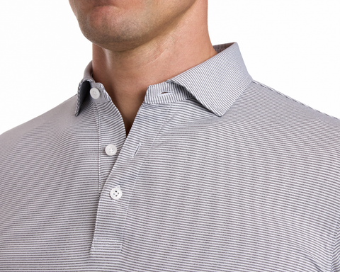 The Burke Shirt: Gray & White
