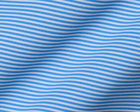 The Burke Shirt: Horizon Blue & White