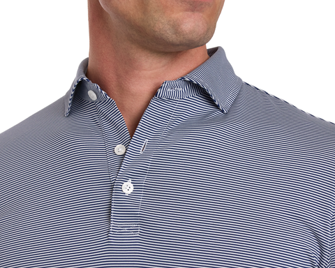 The Burke Shirt: Navy & White
