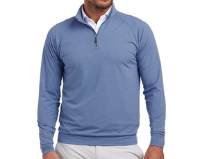 The Westland Pullover: Heathered Aberdeen Blue