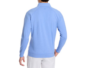 The Westland Pullover: Heathered Marlin Blue