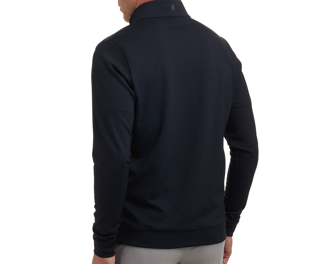 Men’s Black Quarter Zip Pullover Holderness & Bourne