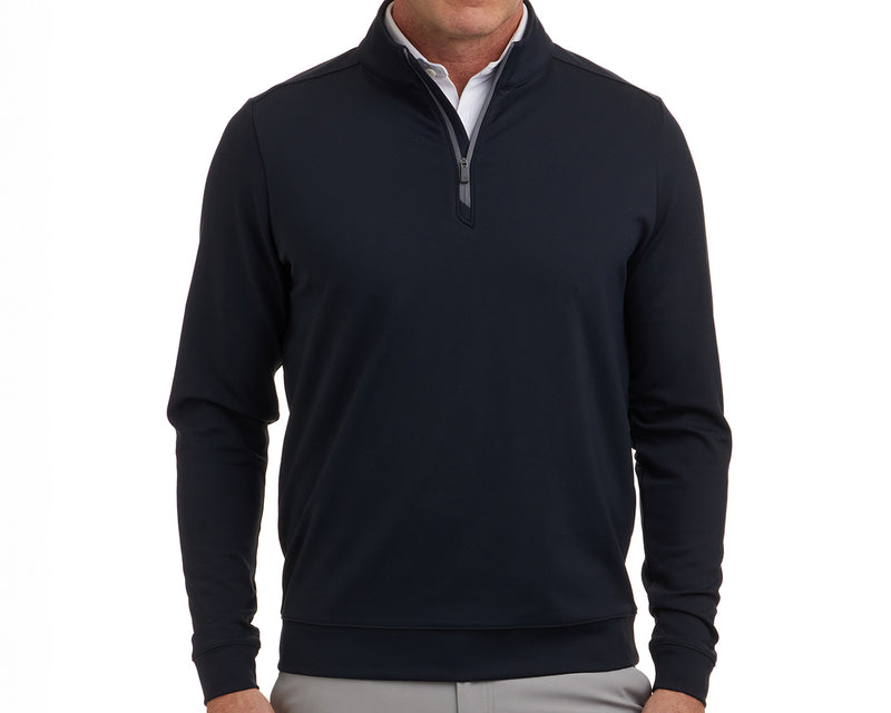 Men’s Black Quarter Zip Pullover Holderness & Bourne