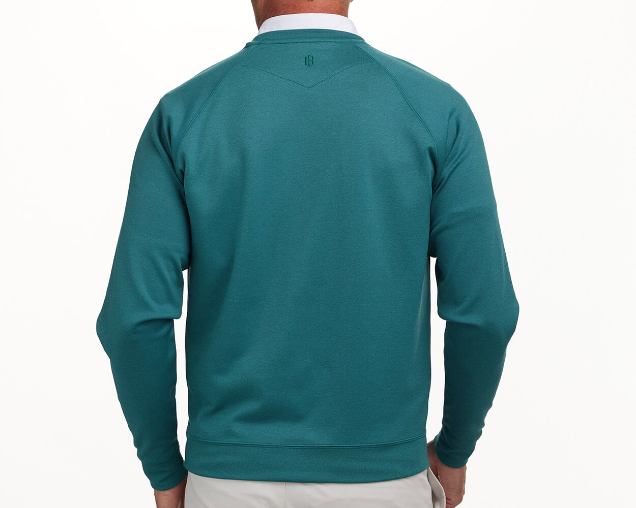 The Betts Pullover: Heathered Pine