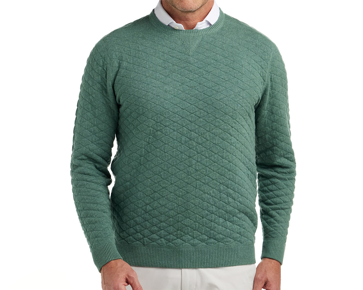 Holderness & Bourne The Ward Dark Green Crewneck Sweater