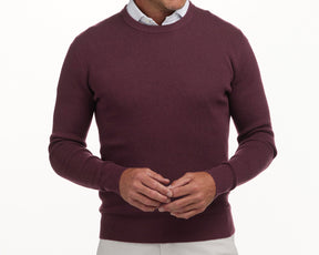 The Sargent Sweater: Heathered Port