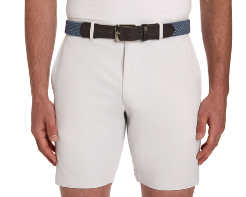 The Fischer Belt: Slate & Navy Basketweave