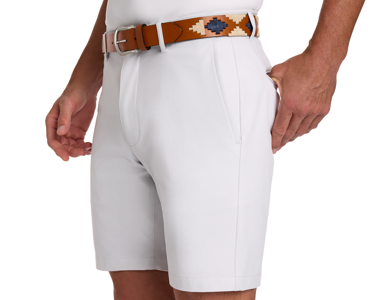 The Barker Belt: Chestnut/Dune/Navy