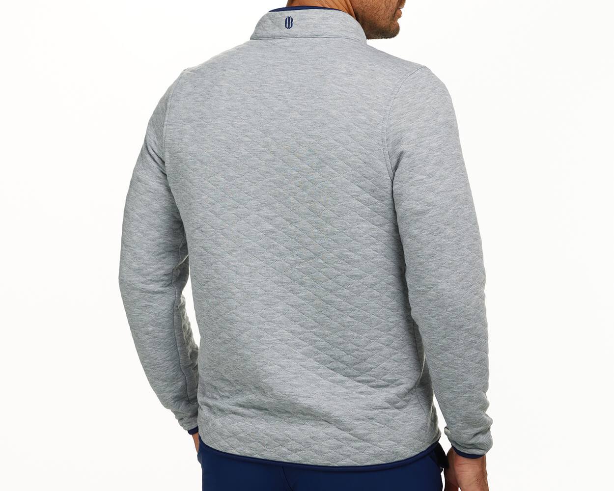 The Sullivan Pullover: Heathered Gray & Navy