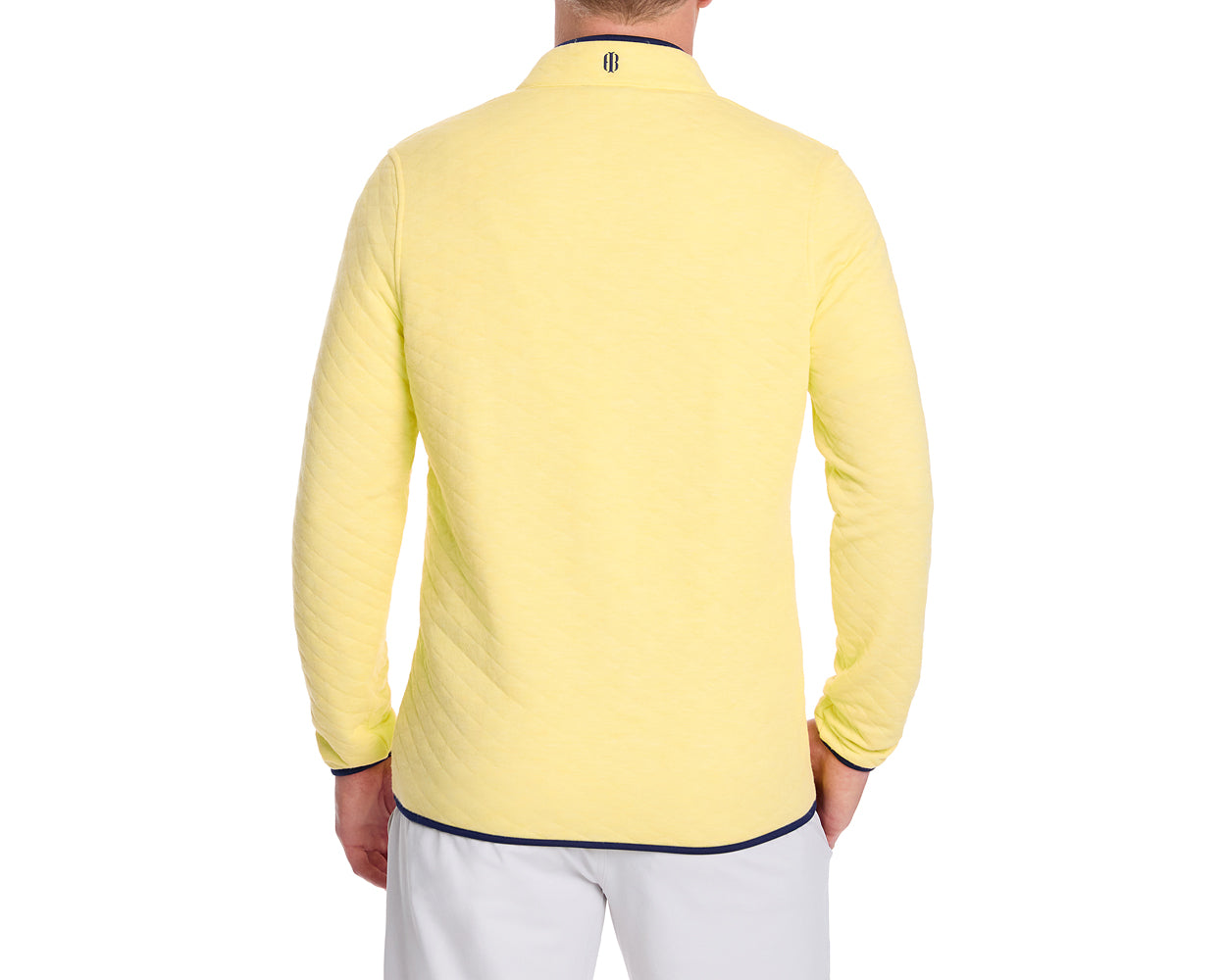 The Sullivan Pullover: Heathered Citron & Navy