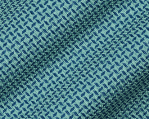 The Collins Shirt: Cascade Green & Pacific Blue