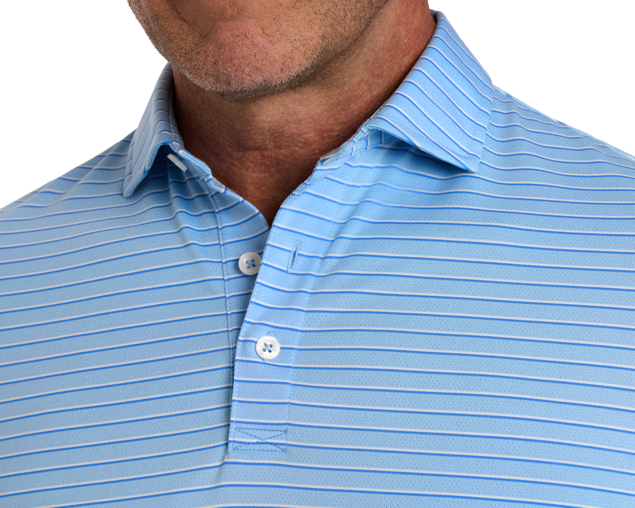 The Springer Shirt: Vista Blue/White/Horizon Blue
