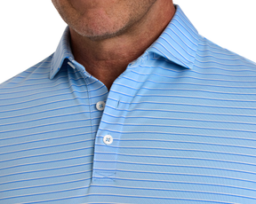 The Springer Shirt: Vista Blue/White/Horizon Blue
