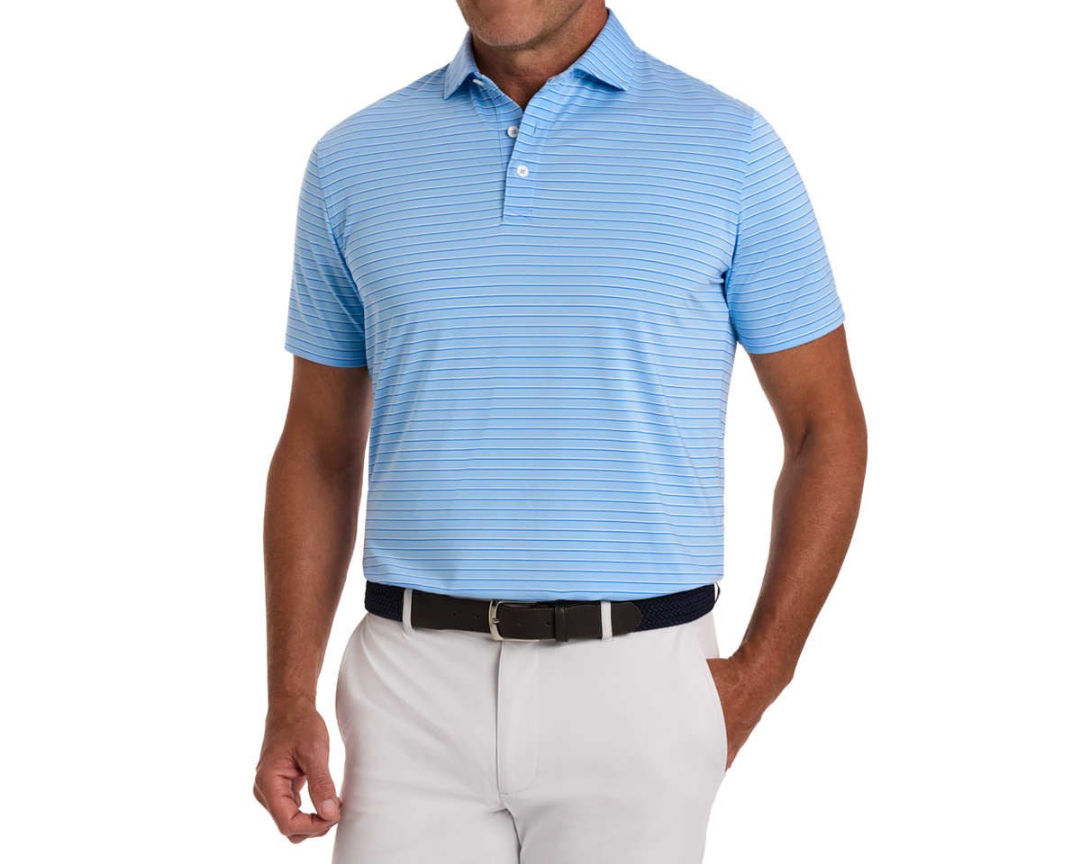 The Springer Shirt: Vista Blue/White/Horizon Blue