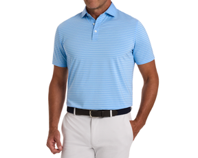 The Springer Shirt: Vista Blue/White/Horizon Blue