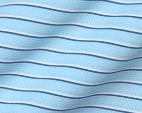 The Springer Shirt: Vista Blue/White/Pacific Blue