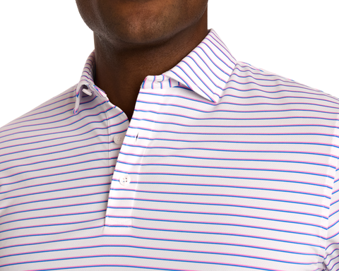 The Springer Shirt: White/Belmont/Horizon Blue