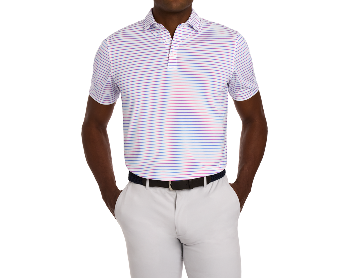 The Springer Shirt: White/Belmont/Horizon Blue