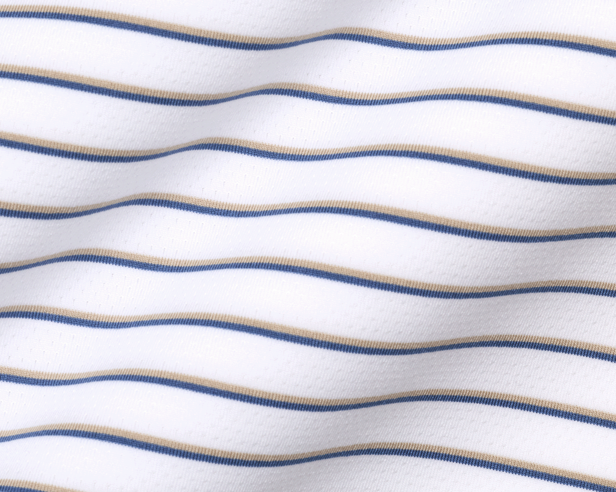 The Springer Shirt: White/Dune/Pacific Blue