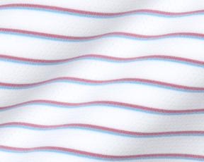 The Springer Shirt: White/Faded Mauve/Vista Blue