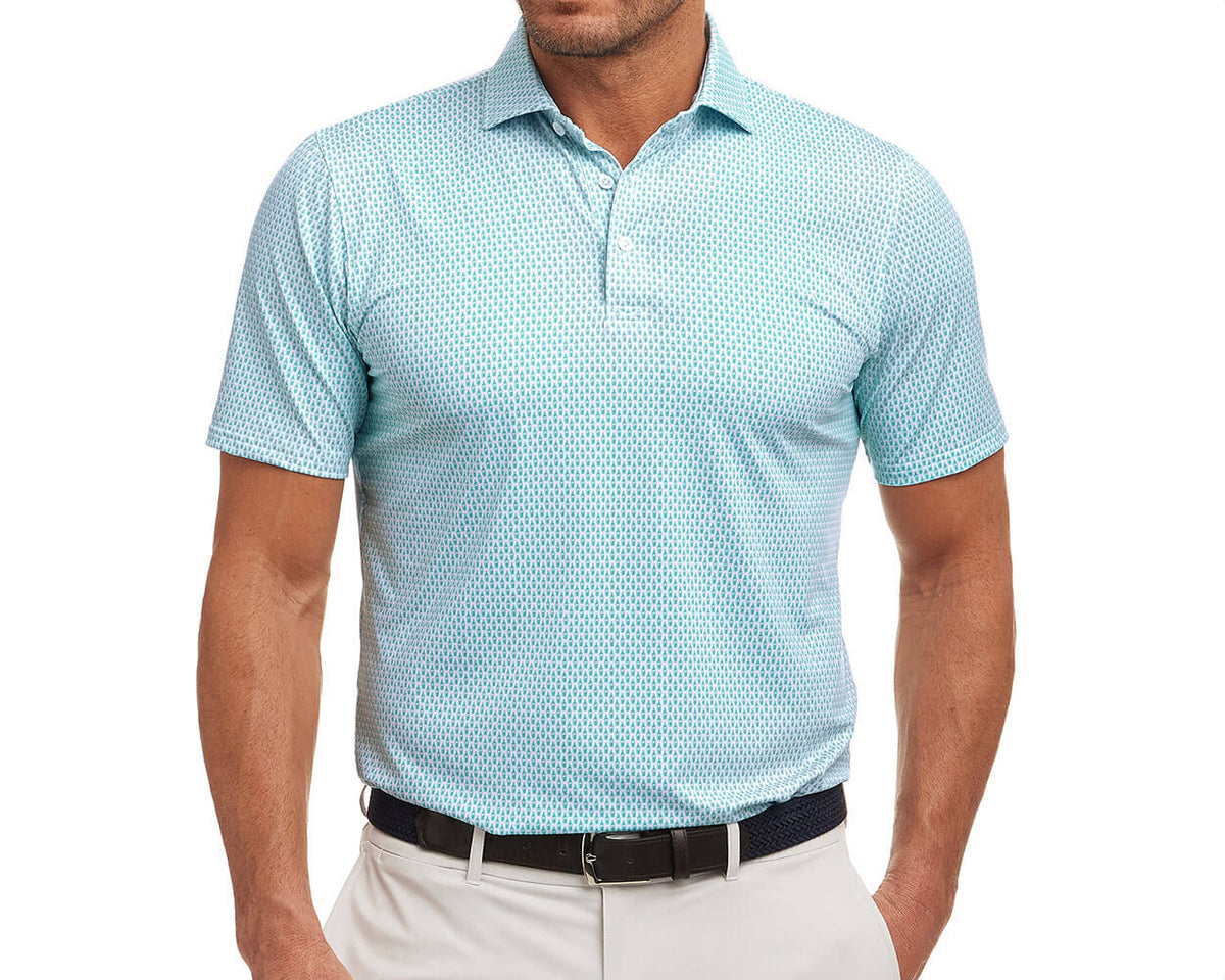 Holderness & Bourne The McCauley Men's Teal Polo Shirt 